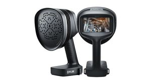 Průmyslová akustická zobrazovací kamera pro detekci úniku stlačeného vzduchu a mechanických poruch, IP54, 2 ... 130kHz, 75°, 1280 x 720