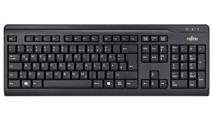 Slim Keyboard, KB410, US English, QWERTY, USB, Cable