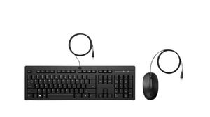 Keyboard and Mouse, 1200dpi, 225, DE Germany, QWERTZ, Cable