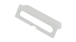 Plaque de protection de boîtier à rail DIN, ovale, 34.7mm, Polycarbonate / PPE / PS, Gris