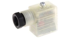 GML 2P+E DIN 43650 B, Female Solenoid Valve Connector, with Indicator Light, 24 V ac/dc Voltage