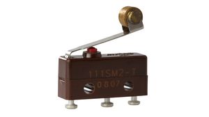 Microrupteur SM, 5A, 1CO, 1.95N, Levier à rouleaux à feuille
