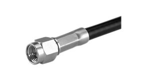 RF Connector, SMA, Stainless Steel, Plug, Straight, 50Ohm, Solder Terminal, Crimp Terminal