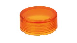 Switch Lens Round 23.6mm Amber Plastic IDEC YW Series