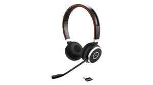 Headset, MS, Evolve 65 SE, Stereo, On-Ear, 20kHz, Bluetooth, Svart / Röd