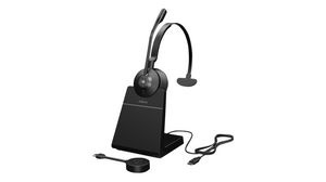 USB-C Headset with Charging Stand, MS, Engage 55, Mono, On-Ear, 16kHz, USB / Wireless / DECT, Black