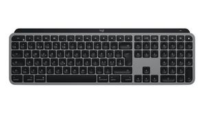 Keyboard, MX Keys MAC, US English with €, QWERTY, USB, Wireless / Bluetooth