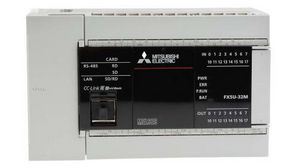 FX5U Series PLC CPU for Use with MELSEC IQ-F Series IQ Platform-Compatible PLC, Relay, Transistor Output,