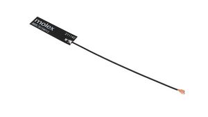 Flexible Antenna, ISM / LoRa / Neul / SigFox / Z-Wave / ZigBee, 1 dBi, U.FL, 38mm, Adhesive Mount, Cable Length 100mm
