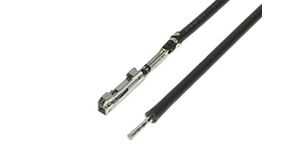 Předkrimpovaný kabel, Squba Samice - Neizolované konce, 450mm, 22AWG