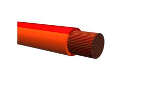 Fil multibrin PVC 0.75mm² Cuivre nu Orange / Red R2G4 100m