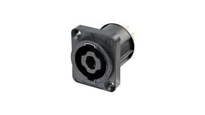 Speaker Connector, Black, Plug, 25A, Poles - 4