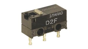 Micro Switch D2F, 5A, 1CO, 1.47N, Pin Plunger
