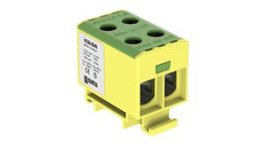Insulated Universal Connector, Screw, 2 Poles, 1kV, 320A, 1.5 ... 50mm², Green / Yellow