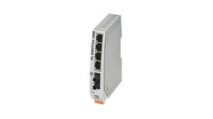 Ethernet Switch, RJ45 Ports 4, Fibre Ports 1ST, 100Mbps, Unmanaged