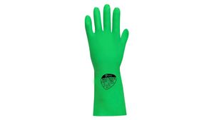Protective Gloves, Nitrile / Rubber, Glove Size 7, Green, Pack of 48 Pairs