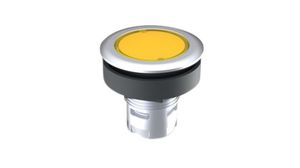 Signal Indicator with Round Silver Collar Fixed Yellow