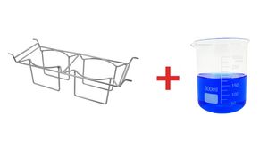 Ultrasonic Cleaning Beaker Basket for 3l Tank + Beaker 300ml Bundle