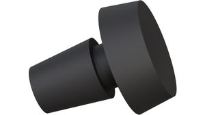 Push-On Snap Rivet, 15.2mm, Thermoplastic Elastomer (TPE), 100 ST
