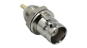 Connector, BNC, Brass, Socket, Straight, 50Ohm, Panel Mount, Soldering Terminal