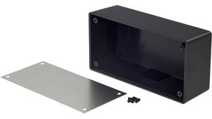 Desktop Enclosure, ABS, 129x64x42mm, Black