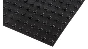 Rubber Feet, Cylindrical, 4.8mm, Black