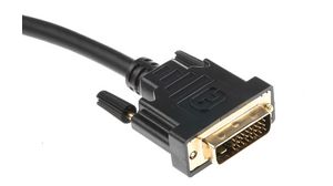 Video Cable, HDMI Plug - DVI-D 24 + 1-Pin Male, 1920 x 1200, 10m