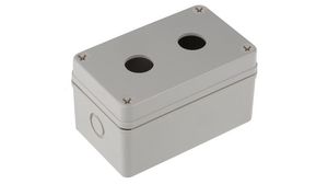 Switch Enclosure, 2 Cutout, 22mm, ABS
