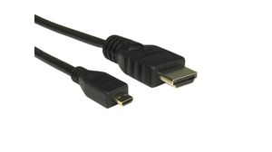 Video Cable, HDMI Plug - HDMI Micro Plug, 3840 x 2160, 1m