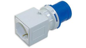 CEE Adapter, Blue, 3P, Cable Mount, 16A, IP20, 230V
