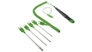 Temperature Probe Kit, Air / Surface / Penetration / Immersion, Type K, -200 ... 1100°C