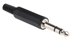 Audiosteckverbinder, Stecker, Stereo, Gerade, 6.35 mm, Packung à 10 Stück