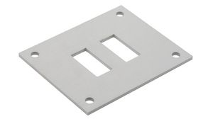 Thermocouple Miniature Socket Panel 55 x 45mm Anodized Aluminium