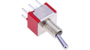 Miniature Toggle Switch ON-ON 5 A / 2 A 2CO PCB Pins