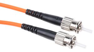 Câble confectionné en fibre optique 50/125 um OM2 Simplex ST - ST 1m