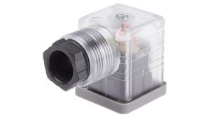 Valve Connector with Indicator Light, Socket, PG11, 24V, 10A, Contacts - 4