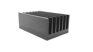 Hűtőborda Fekete galvanizált 0.4K/W 200x66x40mm