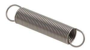Extension Spring, 35 ... 101.5mm, 0.13N/mm, 1N, Stainless Steel