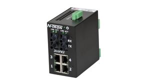 Switch Industrial Ethernet, Prises RJ45 4, Ports fibre 2ST, 100Mbps, Non géré