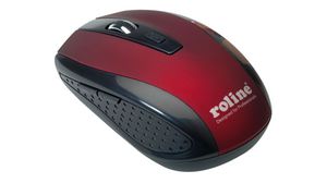 Mouse 1600dpi Optical Ambidextrous Black / Red