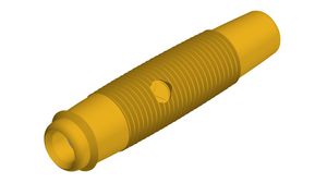 Socket, Yellow, Nickel-Plated, 30V, 16A