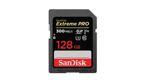 Industrial Memory Card, SD, 128GB, 300MB/s, 260MB/s, Black