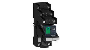 Miniature Plug-in Relay with LED RXM, 2CO, DC, 24V, 12A, Screw Terminal