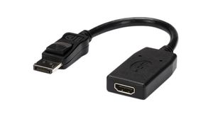 Video Adapter, DisplayPort Plug - HDMI Socket, 1920 x 1200, Black