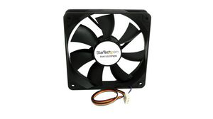 Computer Case Fan, DC, 120x120x25mm, 12V, 133.2m³/h, 39dBA
