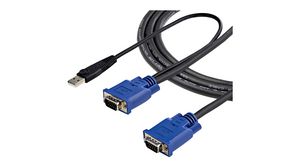 Ultratenký adaptérový kabel KVM VGA / USB, 4.6m
