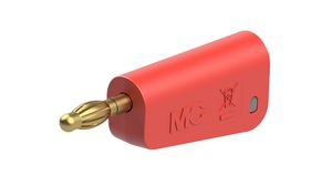 Test Plug 32A Zinc Copper / Gold-Plated Red