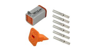 Connector Kit, Receptacle / Pin, 6 Contacts