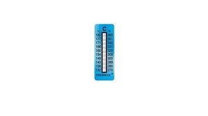 Temperaturindikator, Non-Reversible, Akryl, 132 ... 182°C, Paket med 10 delar