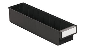 ESD Shelf Bins, 500x132x100mm, Polypropylene (PP), Black